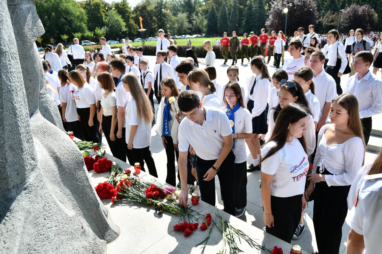 В Краснодаре провели гражданскую акцию "Вместе против терроризма"